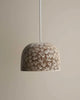 Large Bell Pendantt - White Ochre