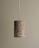 Large Cylinder Pendant - White Ochre