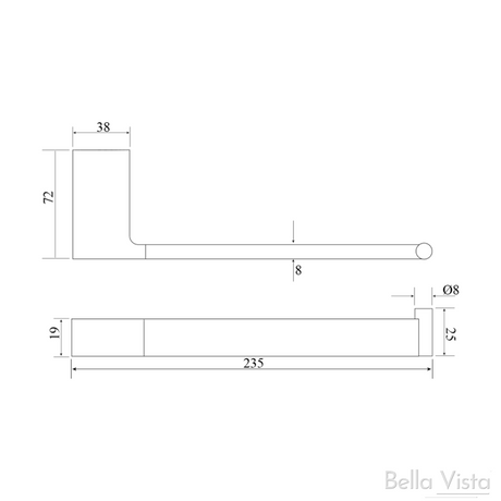 Milos - Hand Towel Holder