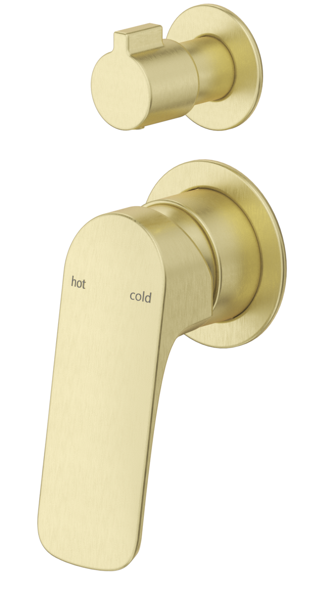 Kaza - Shower Mixer Diverter - 2P - TRIM KIT ONLY