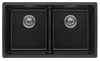 Fomos Sink 790 x 460mm - Double Bowl Black