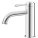 Mica Heritage Basin Mixer in chrome with a curved spout and traditional lever handle.