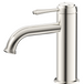 Mica Heritage Basin Mixer in brushed nickel with a curved spout and traditional lever handle.