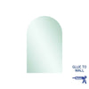 Ablaze - Aspen Polished Edge Arch Mirror 500x800mm Glue-to-Wall
