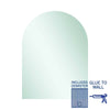 Ablaze - Aspen Polished Edge Arch Mirror 750x1000mm Glue-to-Wall and Demister