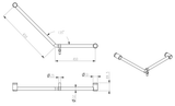 Mica Care Grab Rail 45 Degree 450x650mm