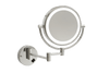 Ablaze - 1 & 5x Magnification Chrome Wall Mounted Shaving Mirror, 200mm Diameter with Concealed Wiring