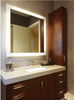 Ablaze - Backlit Square Mirror Without Border Cool 900x900x45mm 83Watts - Includes Mirror Demister