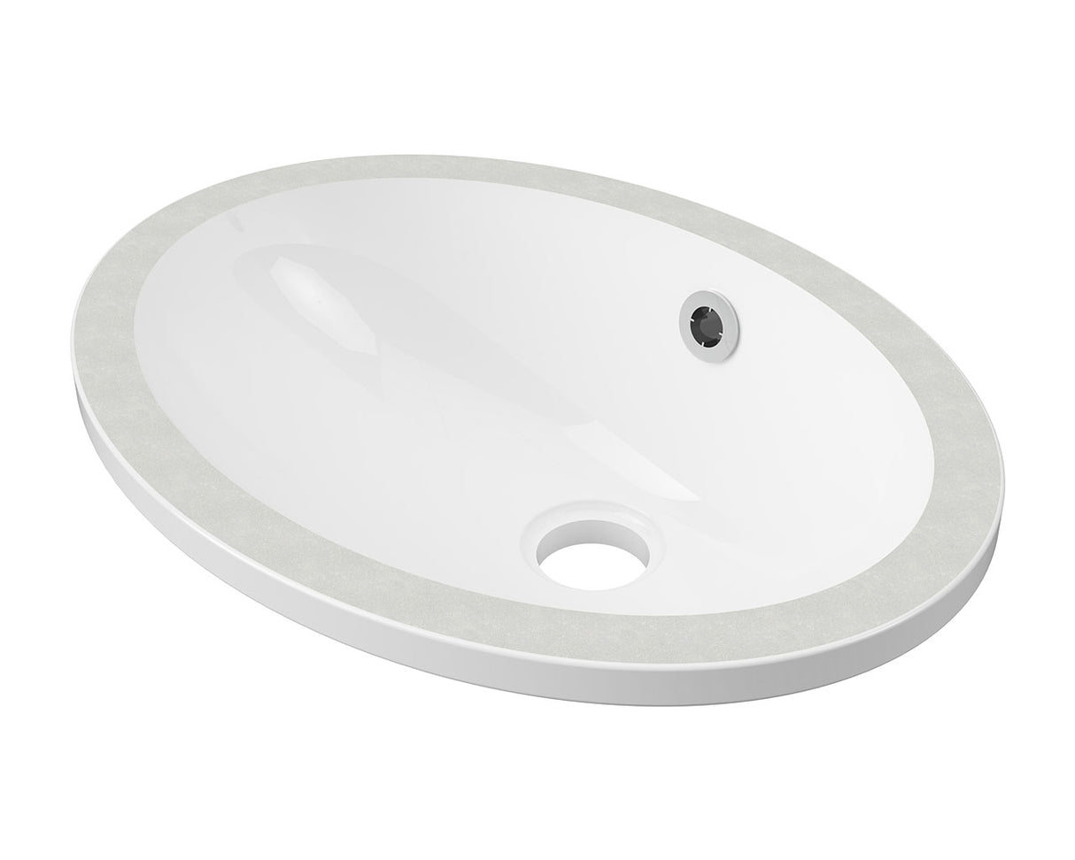 Amara Gloss White Undermount Basin 450mm