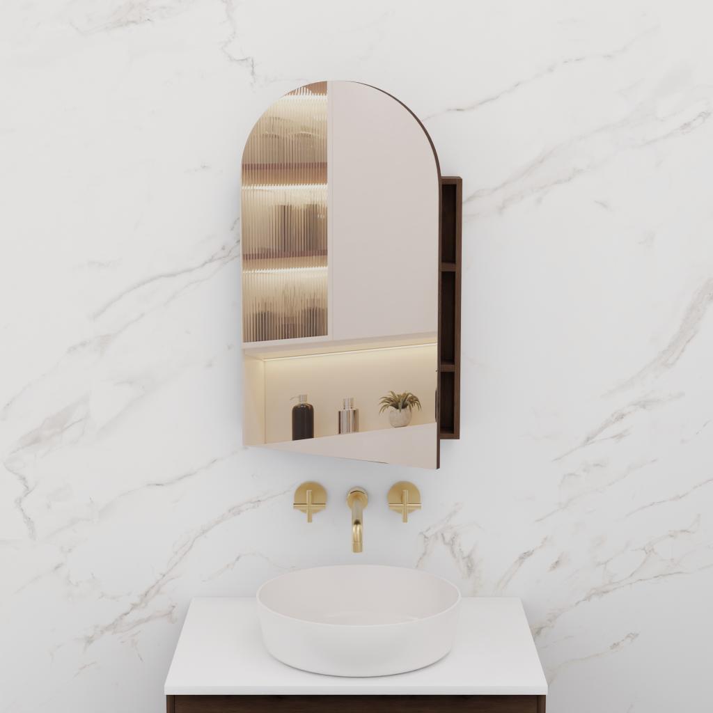 Arka - 500mm Chestnut Shaving Cabinet