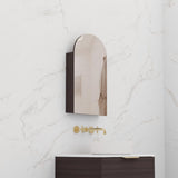Arka - 500mm Espresso Oak Shaving Cabinet
