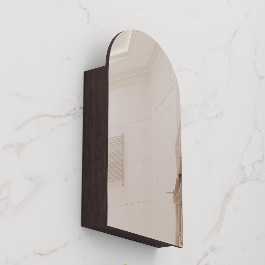 Arka - 500mm Espresso Oak Shaving Cabinet