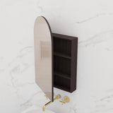 Arka - 500mm Espresso Oak Shaving Cabinet