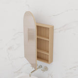 Arka - 500mm Nordic Oak Shaving Cabinet