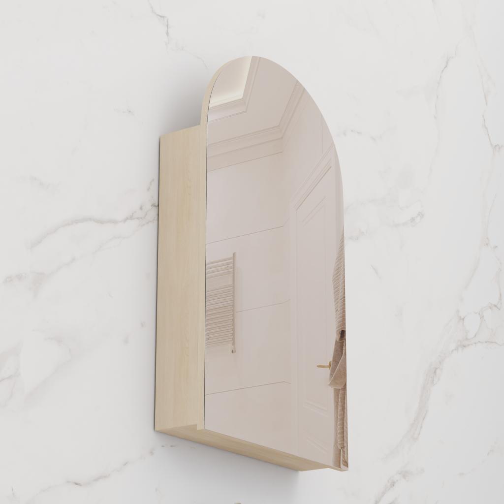 Arka - 500mm Vero Oak Shaving Cabinet