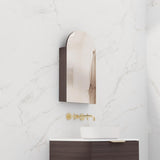 Arka - 600mm Espresso Oak Shaving Cabinet