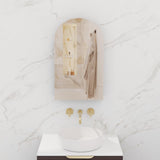 Arka - 600mm Espresso Oak Shaving Cabinet