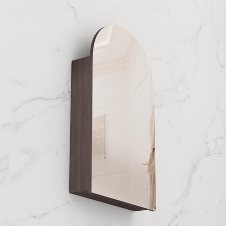 Arka - 600mm Espresso Oak Shaving Cabinet
