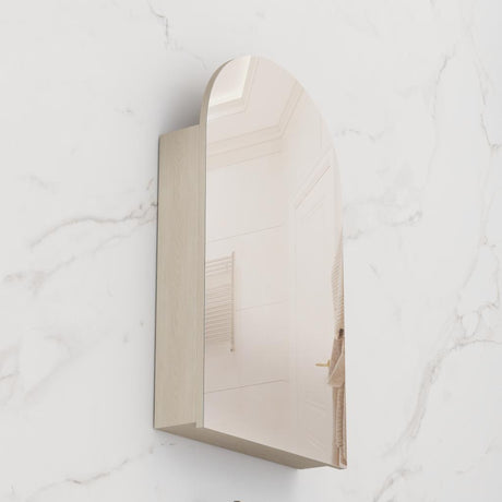 Arka - 600mm Smoked Ash Shaving Cabinet