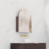 Arka - 800mm Espresso Oak Shaving Cabinet