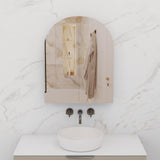 Arka - 800mm Smoked Ash Shaving Cabinet