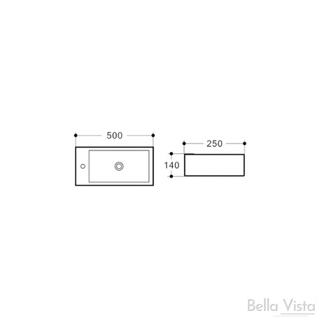 Josie Wall Hung -  500 x 250mm
