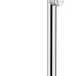 Mica Heritage Freestanding Bath Mixer in polished chrome with a high curved spout and lever handle.