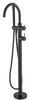 Mica - Fluted Freestanding Bath Mixer with Hand Shower