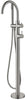 Mica - Fluted Freestanding Bath Mixer with Hand Shower