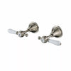 Bordeaux - Brushed Nickel Quarter Turn Wall Top Assembies