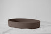 Oblong Concrete Basin - 550x400x100mm Umber