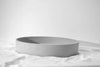 Oblong Concrete Basin - 550x400x100mm Ash