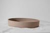 Oblong Concrete Basin - 550x400x100mm Dune