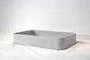 Rektangle Concrete Basin - 550x400x100mm, Ash
