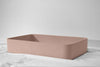 Rektangle Concrete Basin - 550x400x100mm, Champagne