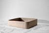 Spoola Concrete Basin - 400x400x100mm Champagne