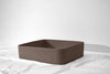 Spoola Concrete Basin - 400x400x100mm Umber