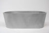 Kurva Junior Concrete Bath - 1500x750x500mm Silver