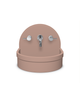 Betty Concrete Basin Wall Mount - 410x350x350mm Blush Pink