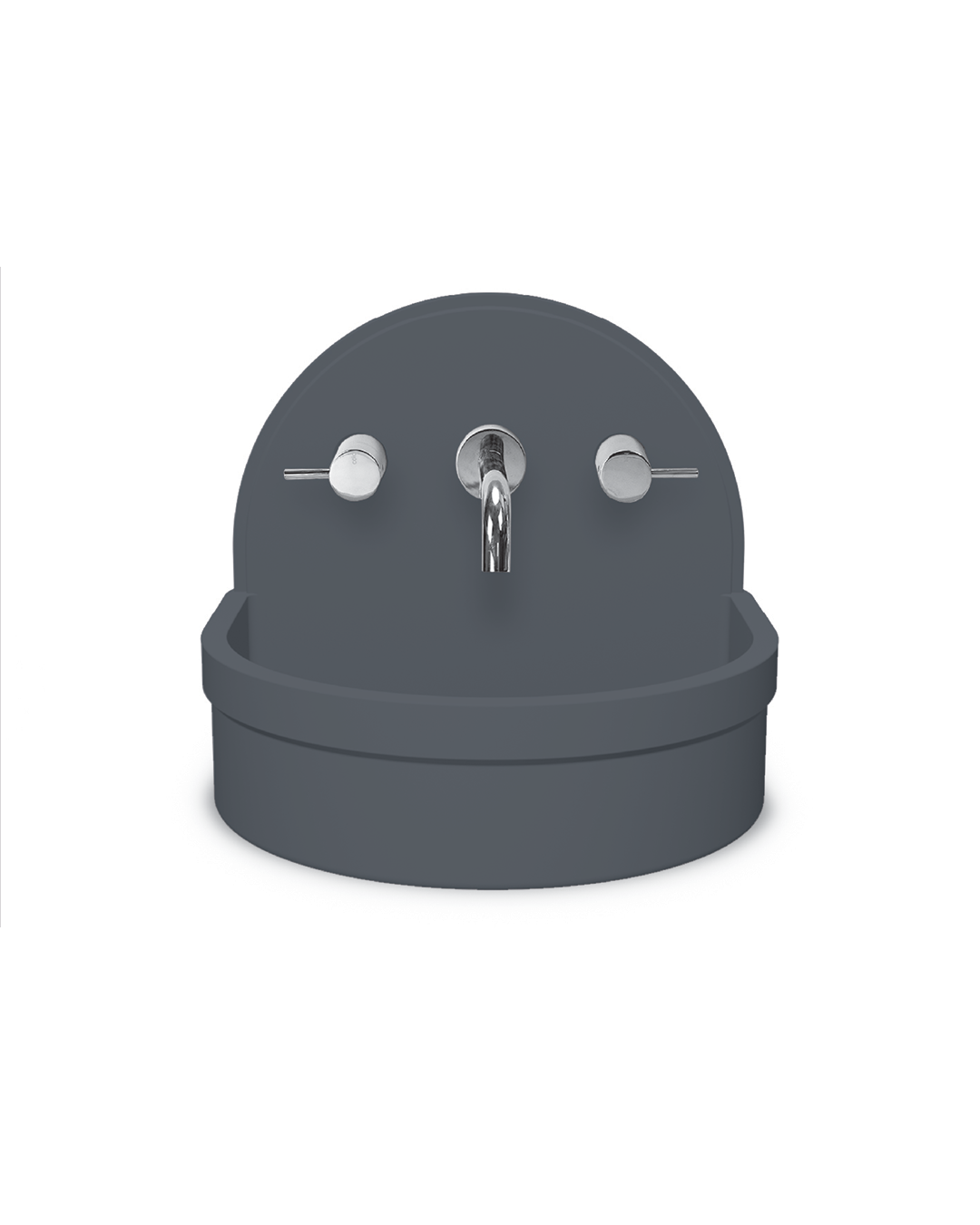 Betty Concrete Basin Surface Mount - 410x350x350mm Copan Blue