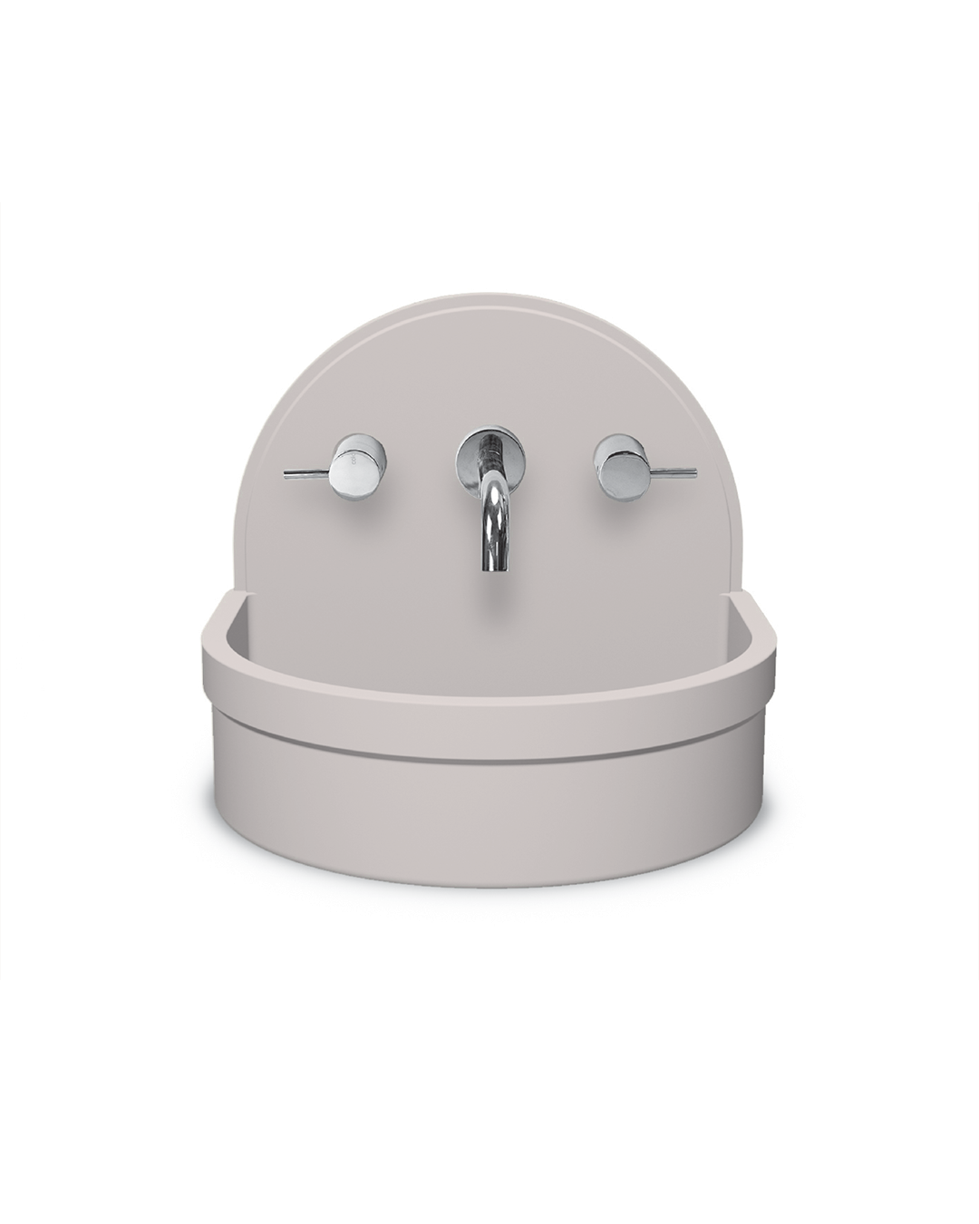 Betty Concrete Basin Wall Mount - 410x350x350mm Morning Mist