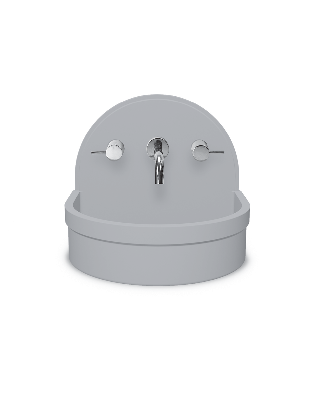 Betty Concrete Basin Surface Mount - 410x350x350mm Powder Blue