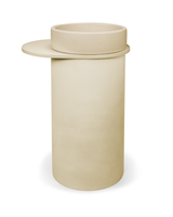 Cylinder Concrete Bowl Basin - Freestanding with Tray