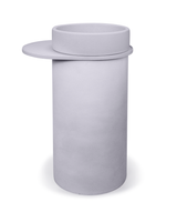 Cylinder Concrete Bowl Basin - Freestanding with Tray