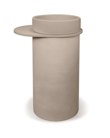 Cylinder Concrete Bowl Basin - Freestanding with Tray