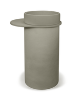 Cylinder Concrete Bowl Basin - Freestanding with Tray