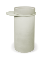 Cylinder Concrete Bowl Basin - Freestanding with Tray