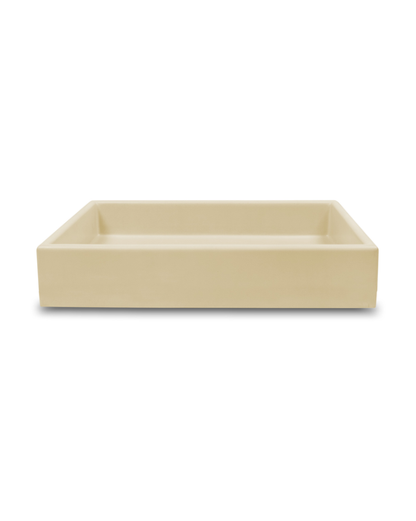 Box Concrete Basin - One Tone Wall Mount with Bracket