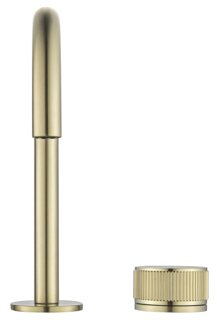 Mica - Fluted Gooseneck Hob Basin Mixer