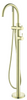 Mica - Fluted Freestanding Bath Mixer with Hand Shower